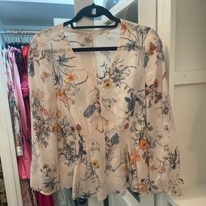 Rebecca Taylor Floral Blouse
